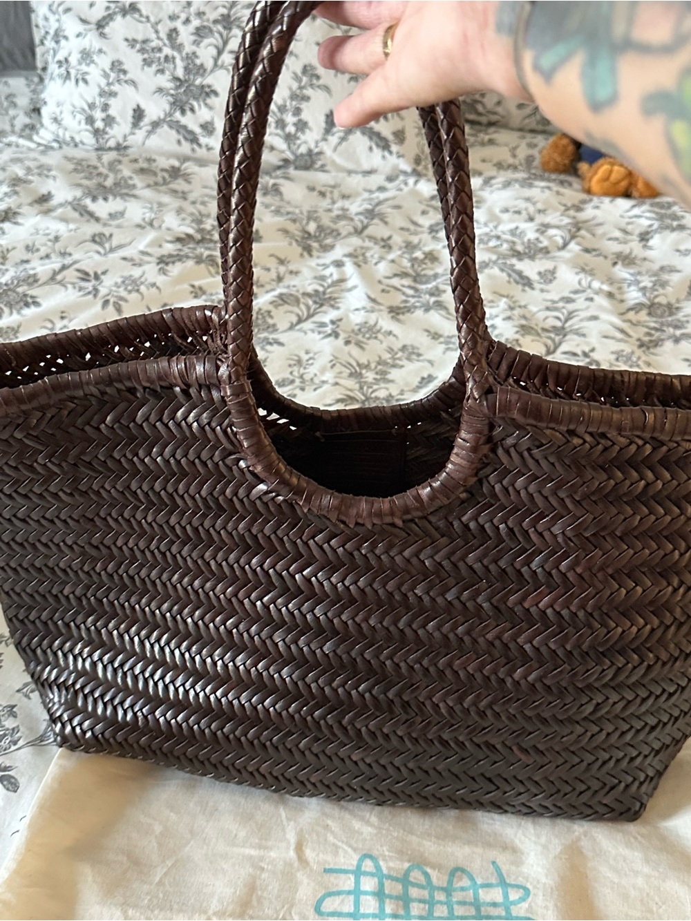 Dragon Difussion Brown Tote - Picture 3 of 6